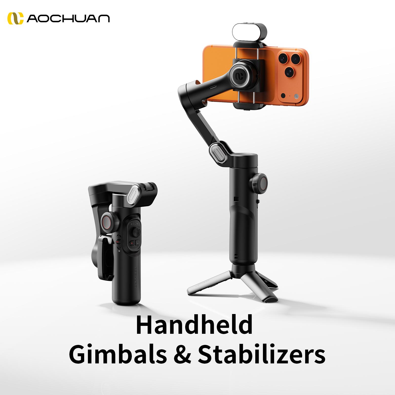 Phone Gimbal Stabilizer 3-Axis Foldable Gimbal for iPhone & Android, Focus Wheel Included, Ideal for Tiktok Youtube Vlogs