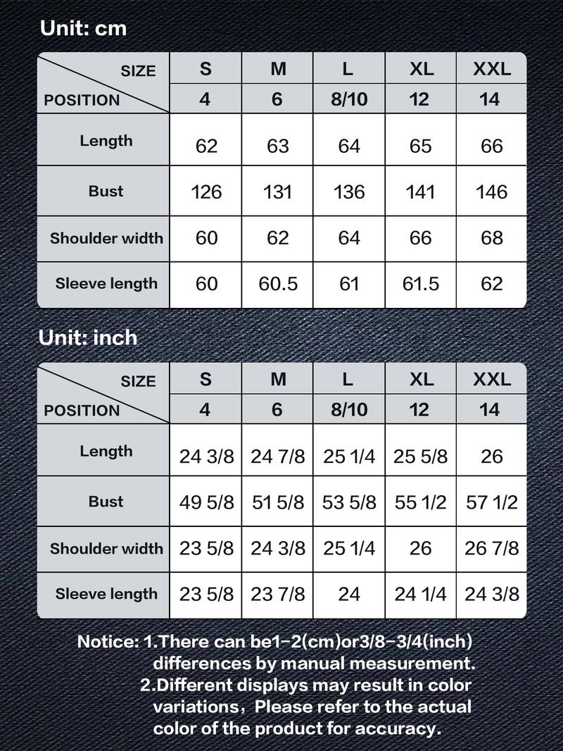 Women's Denim No Stretch Pilot Jacket, Loose-Fitting Zipper Fly, Casual Fashion Outerwear, Perfect for Daily Wear