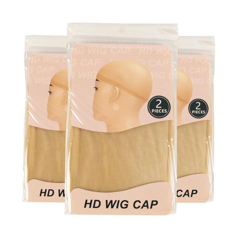 HD Wig Cap Thin Nylon Cap for Women Invisible Ultra-thin Stretchy Stocking Caps for Lace Front Wigs Sheer Wig Cap