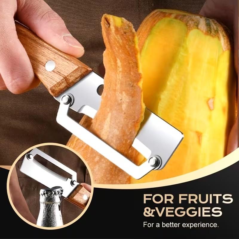 Multi-Functional Peeler Knife for Kitchen, Potato Scraper, Home Use Vegetable Peelers, Asparagus Sugar Cane Cutter, Essential Cooking Tool