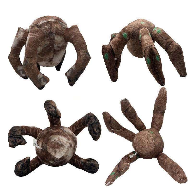 Weird Spooky Roblox Doors Rock Monster Stuffed Plush Toy Brown Mossy Boulder Creature Doll Horror Game Merch Collectible Gift for Game Fans Children