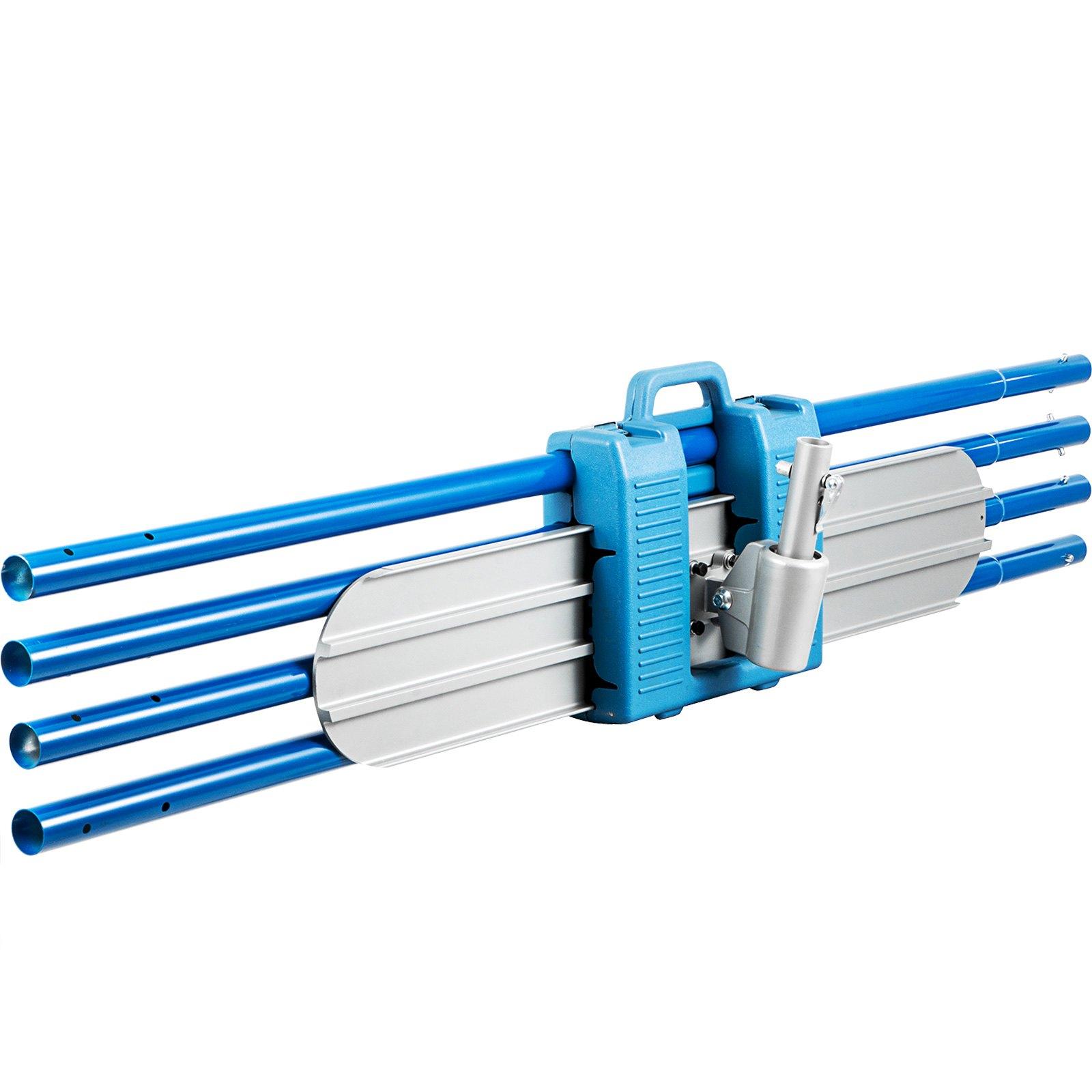 【Father's Day gift】VEVOR Bull Float Magnesium Concrete Float 48 x 8\" Round End Concrete Float Tool Cement Tool Bull Concrete Kit Bull Float with 4 Float Handle Bull Float Bracket Concrete Tools Finishing Bull Float