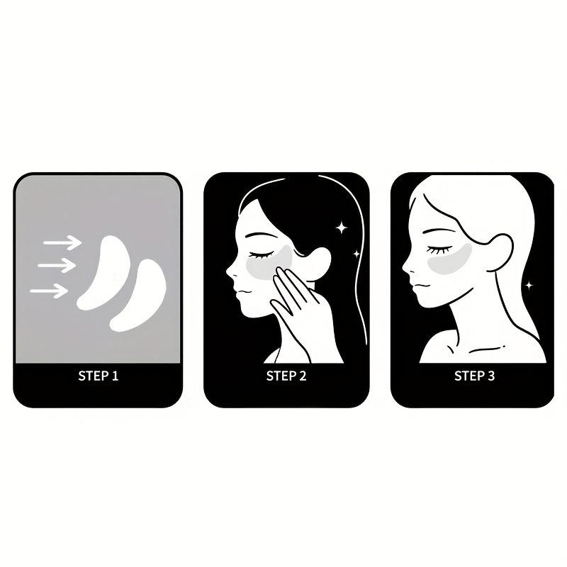 60 Pcs Arovilla Collagen Eye Mask, Hydrating and Firming, Fragrance-Free, Natural Ingredients, 30 Min Relaxing Care, Elegant Packaging