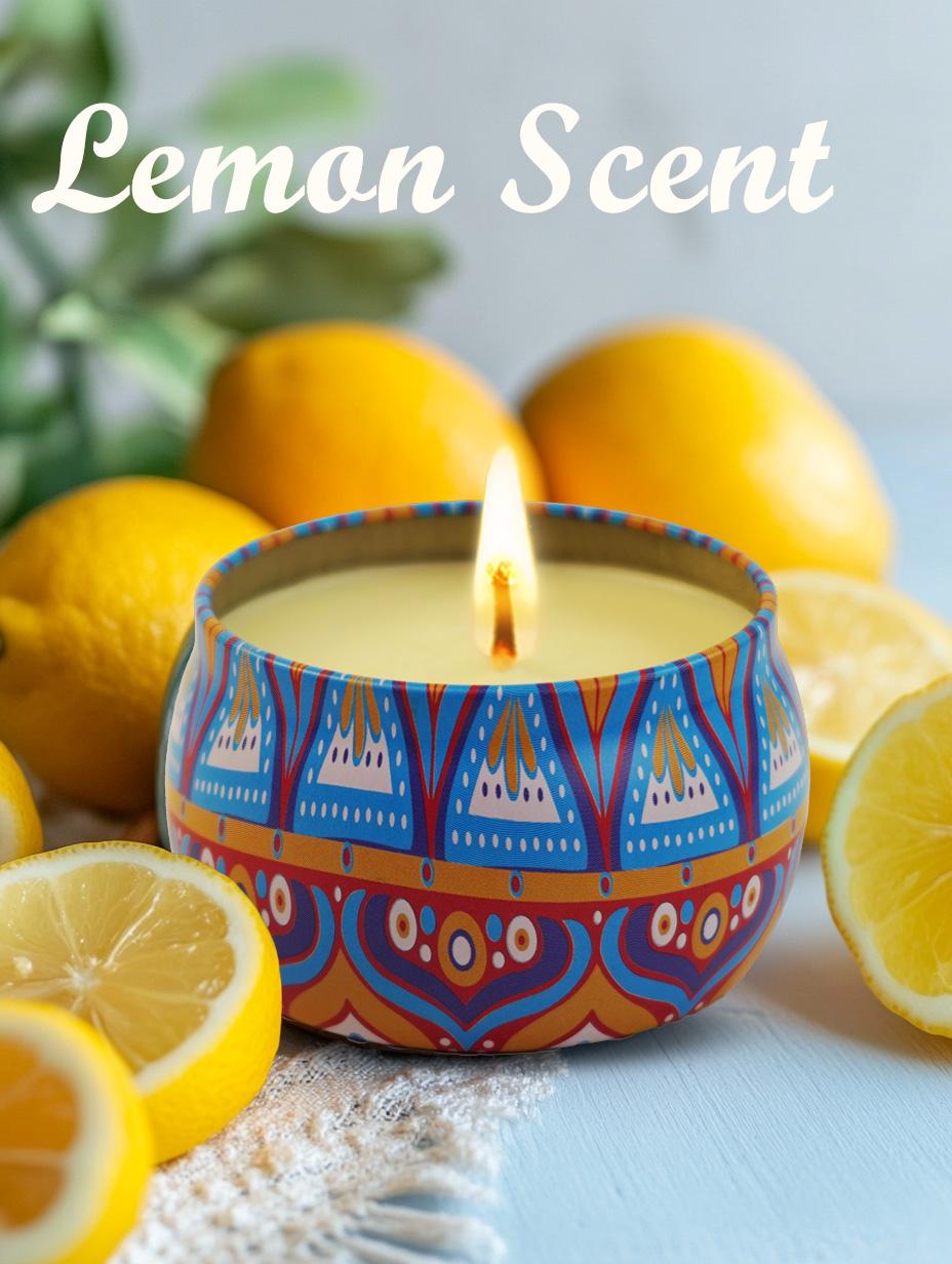 Scented Candles Gift Set for Women - 4 Pack Aromatherapy Candles with 8% Essential Oils, 120H Burn Time, Stress Relief & Relaxation, Soothing, Perfect for Spring, Wedding, Party, Birthday, Women