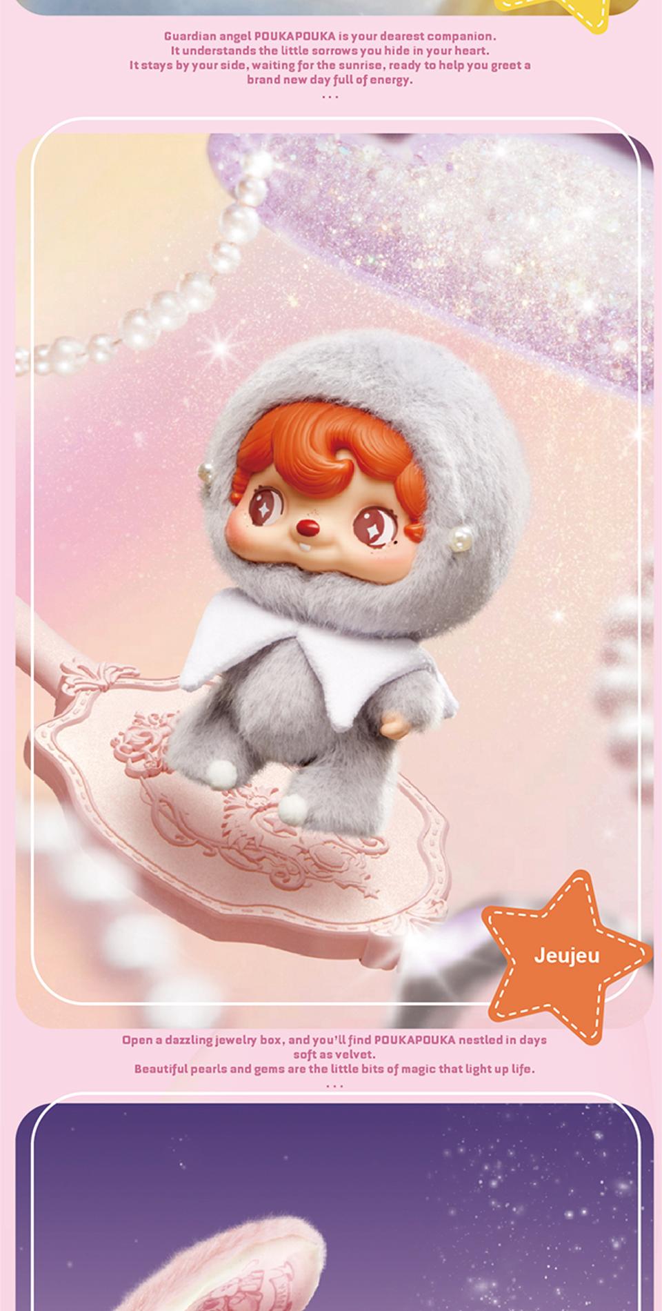 52TOYS POUKAPOUKA Mood Bubbles Vinyl Plush Blind Box Series Series Collectible Toy Kawaii Creative Gift Room Decor Desktop Decoration Gift for Birthday Party