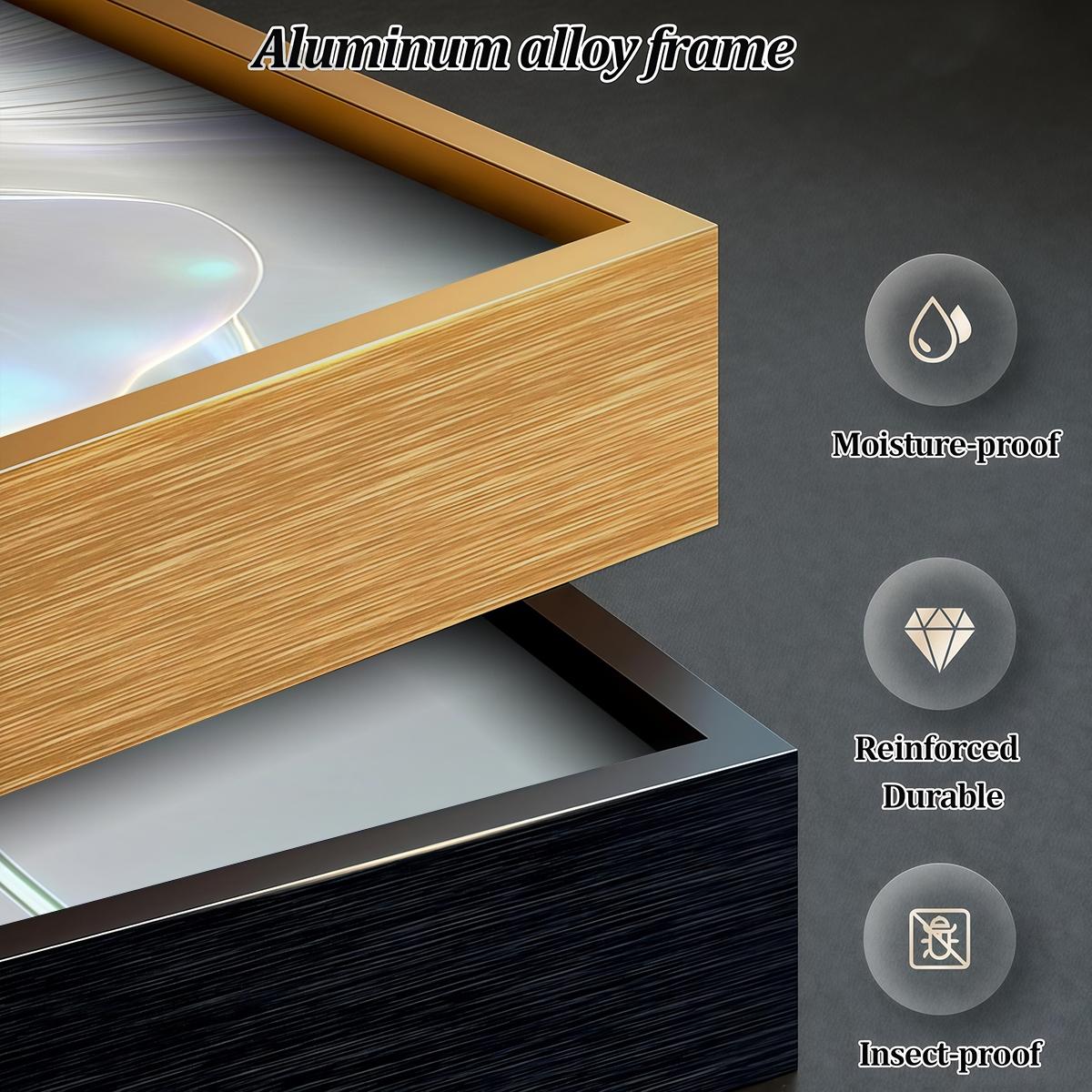 3 Counts Aluminum Alloy Framed Painting, White Floral Vase Artwork, Home Decoration For Living Room, Bedroom, Office, Restaurant, Hallway Wall Decor, Odorless Print Artwork, Luxury Perfect Gift For Friends And Family