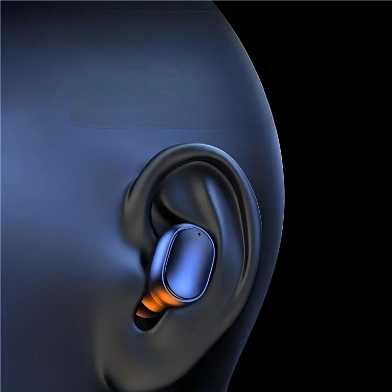 Wireless Earphone, In-ear Design Earphone with Charging Case, Noise Cancelling Headphone for Gaming, Sports, Office, Home, Audio