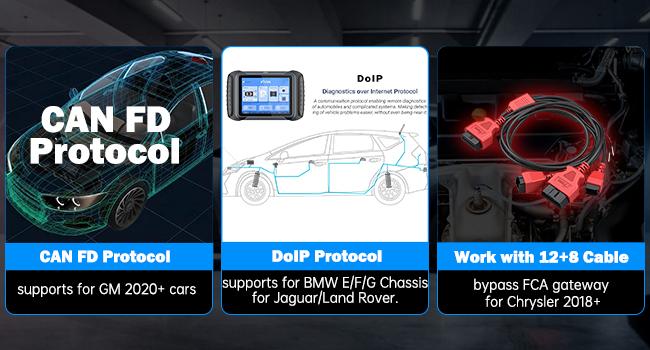 XTOOL D8S Bidirectional Scan Tool for Automotive Diagnostic with Topology Mapping, ECU Coding, 38+ Resets, Active Tests CAN FD & DOIP, 3-Year Update Vehicle Obd2 Scanner