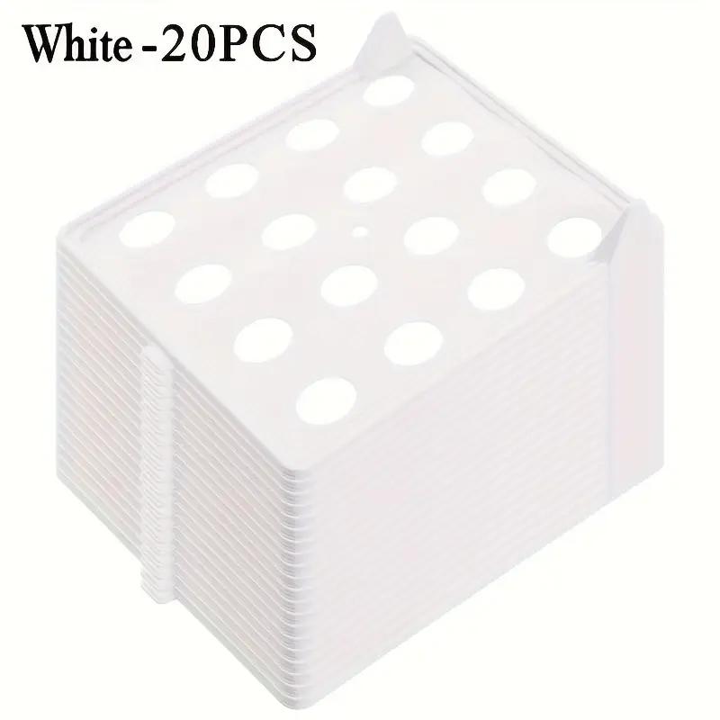 20pcs Stackable Clothes Folders, Portable Plastic Shirt & T-Shirt Organizers, Space-Saving Closet Storage, Neutral Color, Home Organization