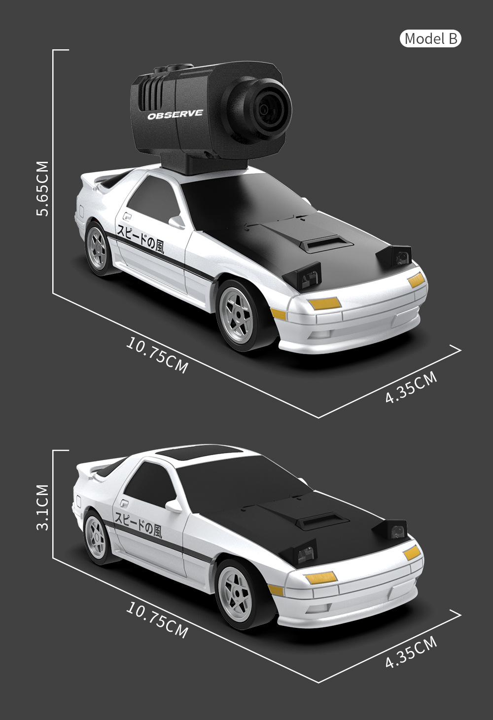JJRC Mini FPV RC Car with Camera - 1:32 4WD High Speed Drift Racing Car, 2.4G Full Proportional Control, APP Remote Mode, Rechargeable Toy for Boys Kids 8-12 hd