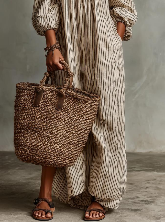 2026 Summer New Arrival: Elegant, Casual, Loose-Fit Striped Dress 2026 Summer New Arrival: Elegant, Casual, Loose-Fit Striped Dress