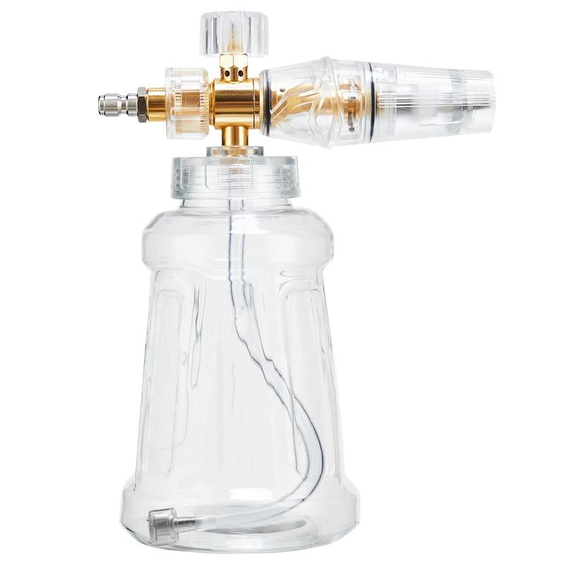 Foam Cannon for Pressure Washer, Snow Clear Foam Cannon for Car Wash, Stainless Steel Filter, Adjustable Nozzle with M22 and 1/4 Inch Quick Connect, Foam Sprayer