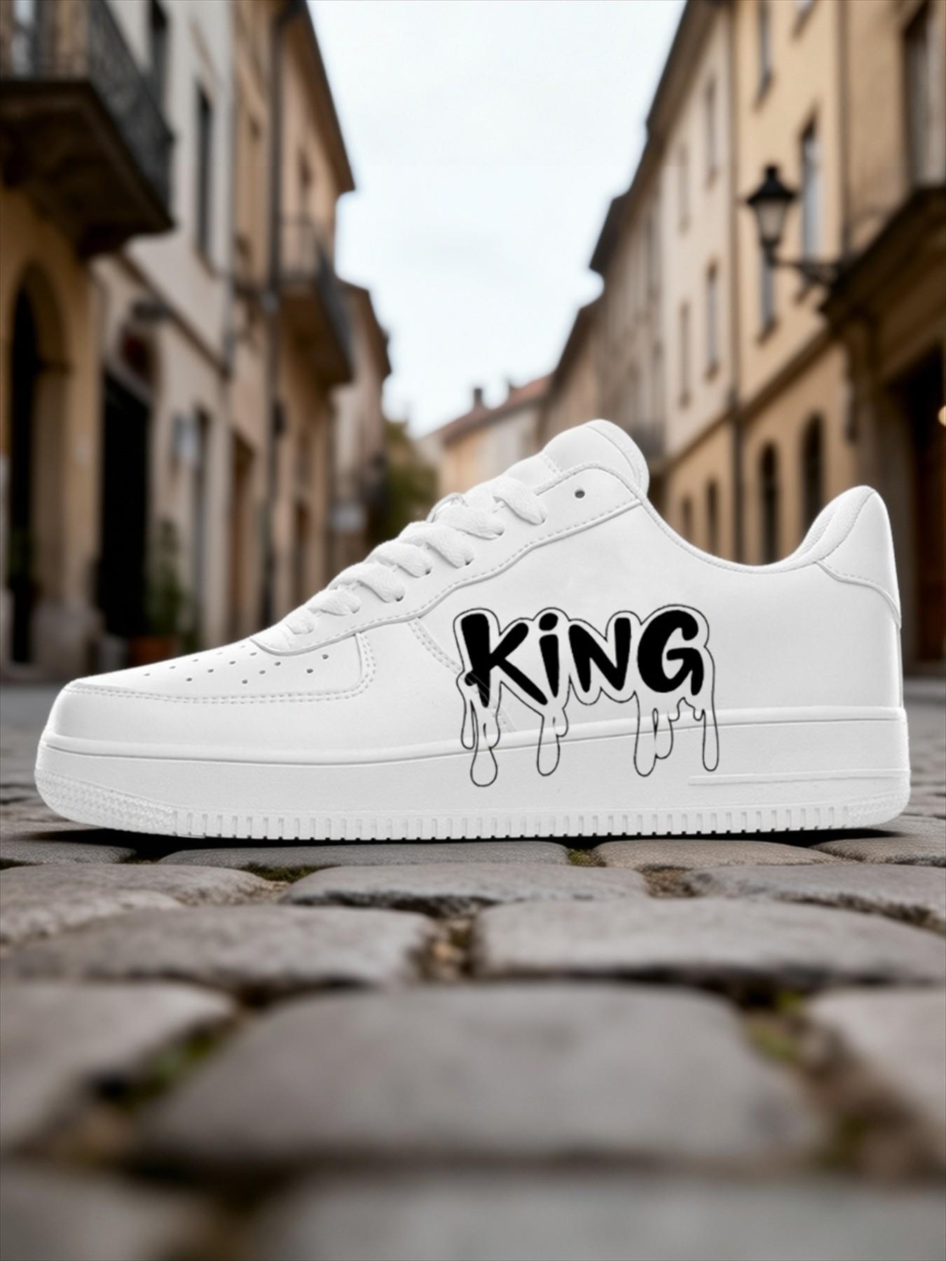 Customizable Retro Style Sneakers, Casual Board Shoes for Men, Unique Design Low Top Athletic Footwear, Comfortable Daily Wear