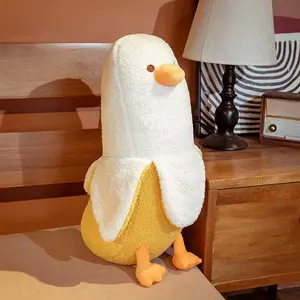 Cute Banana Duck Plush , Stuffed Animal Toy for HomeDecoration, squishy plushie toy, comfort plush for Gifts Soft Huggable  for Parent-Child Interaction, Couples & Friends Prank Toy,  Party Fun Gift for Kids & Adults stuffed animals