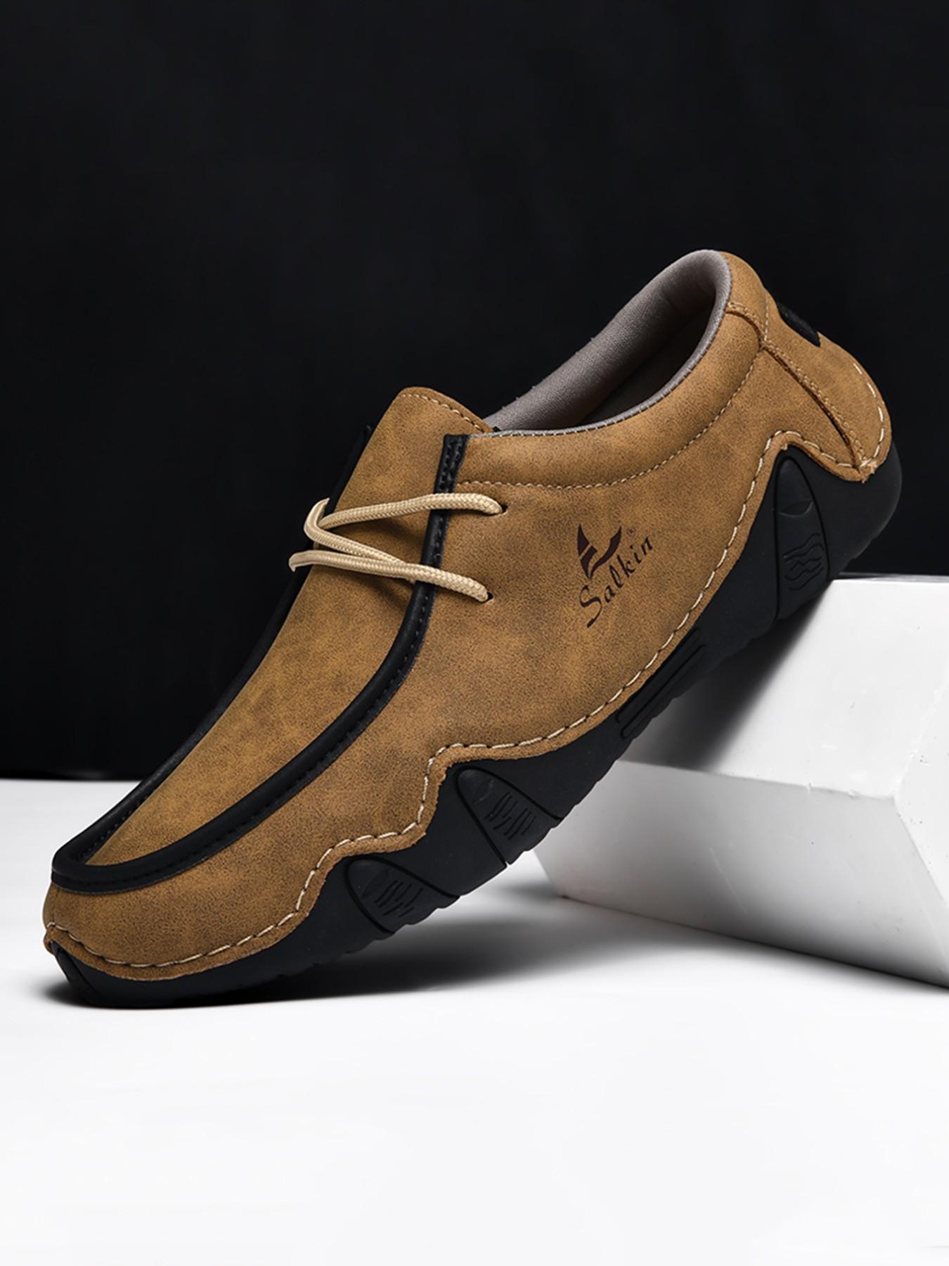 Women's Fashion Loafers, Couples' Hand-Stitched Low-Top Casual Shoes, Lightweight Comfortable Anti-Slip Wear, Ideal for Daily Use & Office