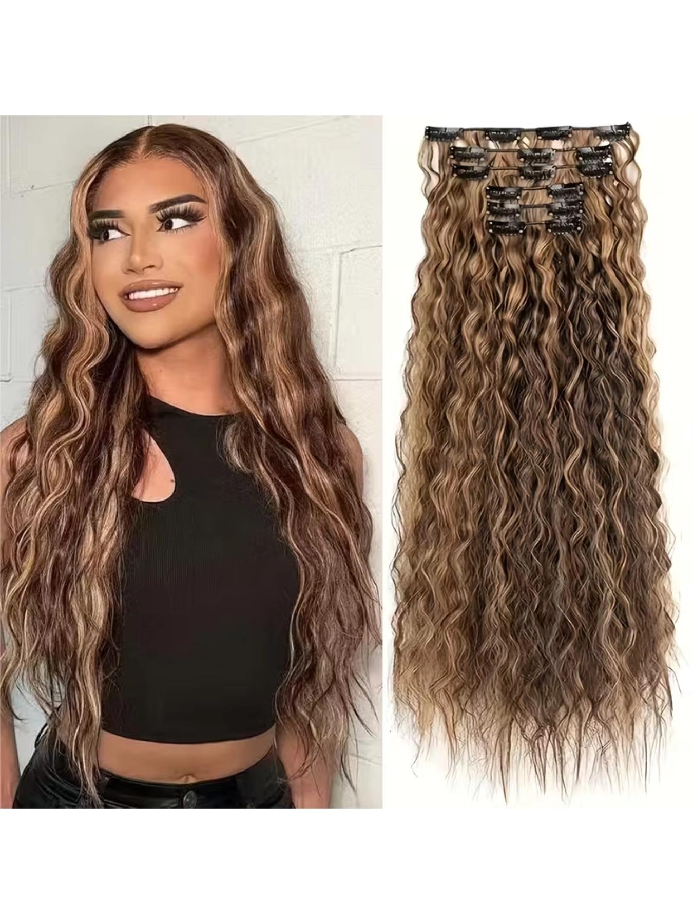 Womens Fashion Long Curly Hair Extension The Complete Guide To Curly Hair Extensions - Wealthy Hair main image 4