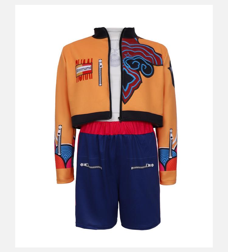 Hunters Pop Singers Rumi Zoey Idol Stage Role Play Outfits Halloween Dress Up for Women Girlsan,Jackolume Kpop Demon Rumi Zoey Cosplay Costume for Kids,Women's Dance Sets