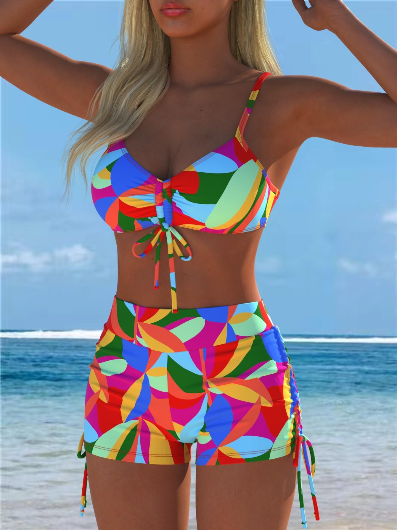 Women's Fashion Split Bikini, Stylish Two-Piece Swimsuit, Perfect for Beach & Pool, Trendy Summer Swimwear, Comfortable & Chic Design