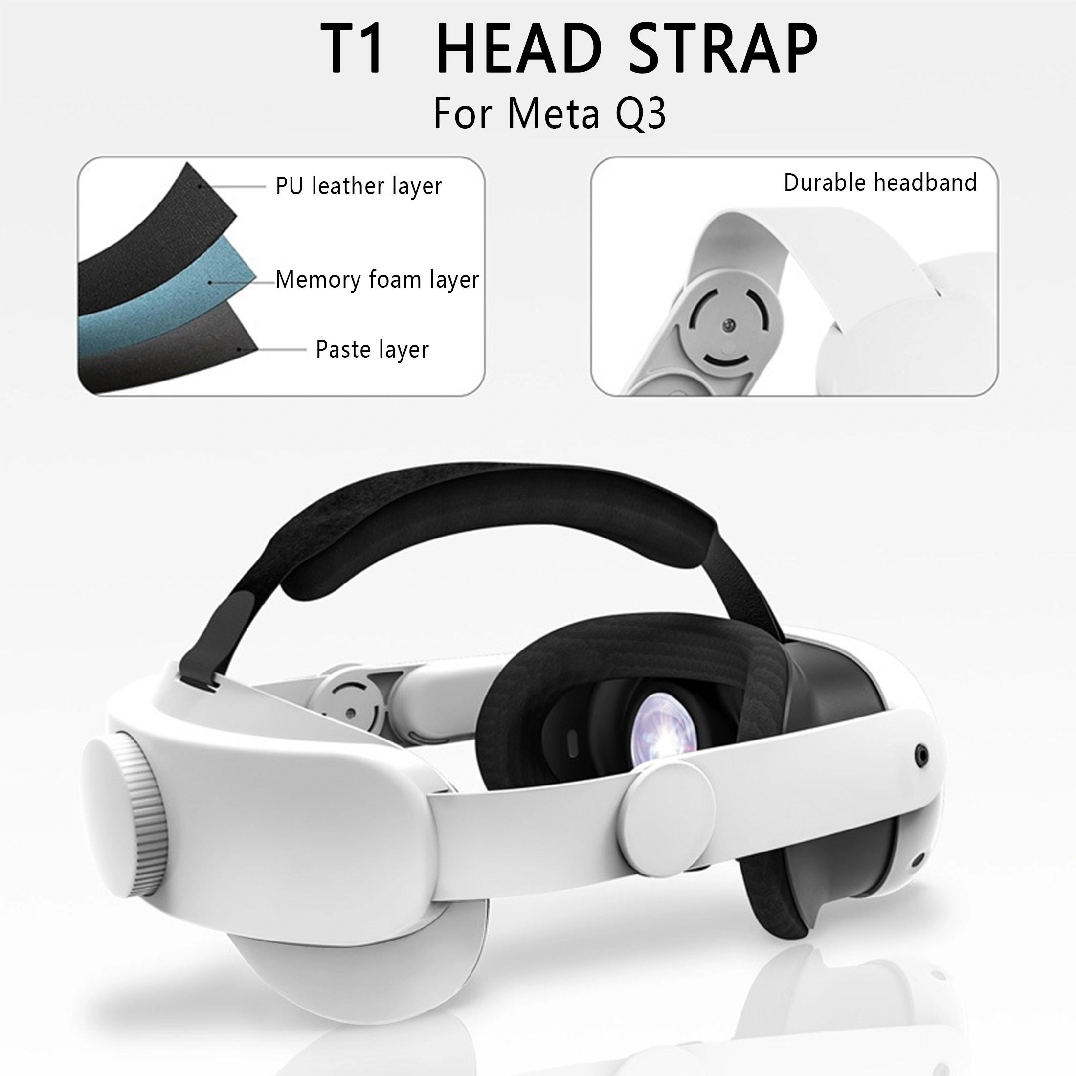 Compatible with Meta Quest 3/Quest 3S adjustable headband, Oculus Quest 3/Quest 3S adjustable comfort headband, Meta Quest 3/Quest 3S enhanced support and lightweight design VR accessories, replacing the elite band