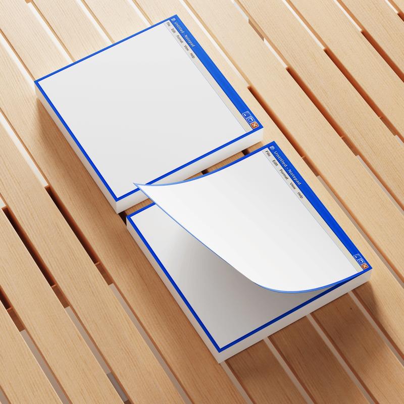 Retro Computer Design Sticky Note, 3 Counts/set Creative Office & School Notepad, Perfect Gift for Students and Teachers, Office Supplies