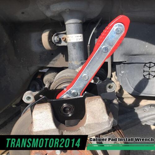 CROSSDESIGN Universal Car 360° Ratcheting Brake Piston Spreader Wrench Caliper Pad Install Tool Press Ratchet Vehicle repair tool Red Blue