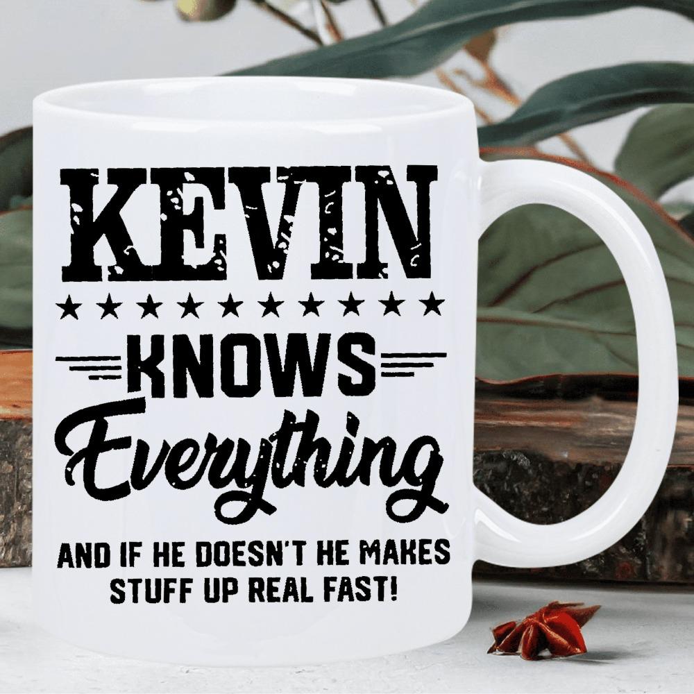 1pc Kevin-Themed Funny Ceramic Cup - Durable & Reusable Coffee/Milk Cup Suitable for Kevin Fans, Novelty Gift, Hand Wash Only, Iconic, Unisex for s & (Ceramic Cup)