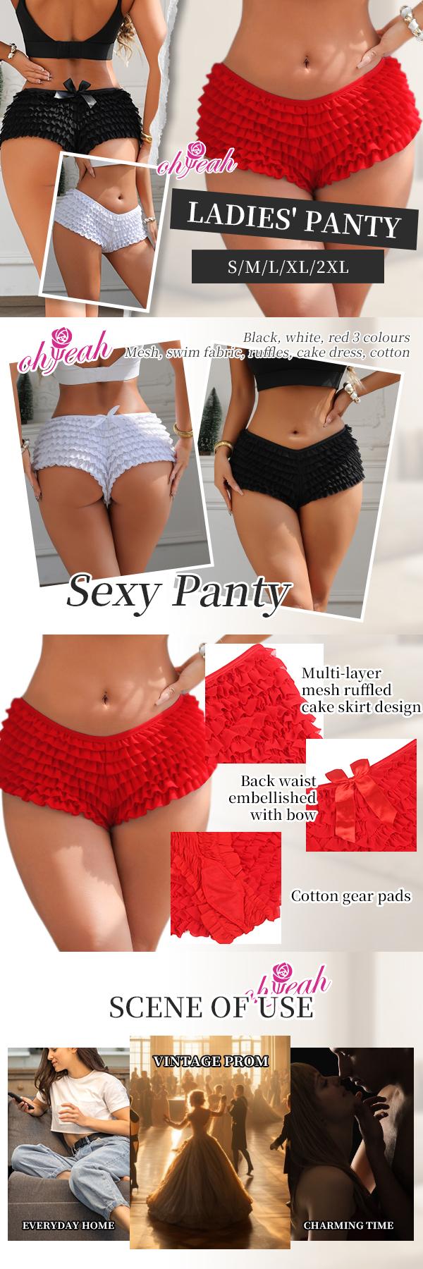 Women's Y2K Ballet Shorts Sexy Low Waist Shorts Hot Pants Underwear Ruffle Minimlist Panties Comfort Bridal Lingeri Lace French Bloomers for Layering Under Skirts, Dresses & Corsets | Lolita Ruffle Panties Gusset Cosplay Outfits