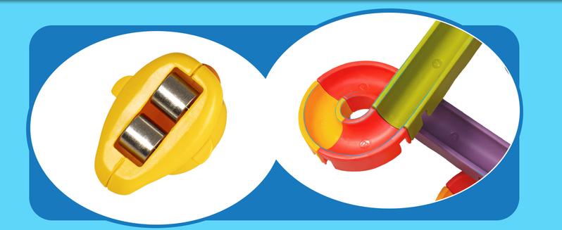 Duck Slide Bath Toys, Wall Track Building Set, Fun DIY Kit Bathtub Time Birthday Gift