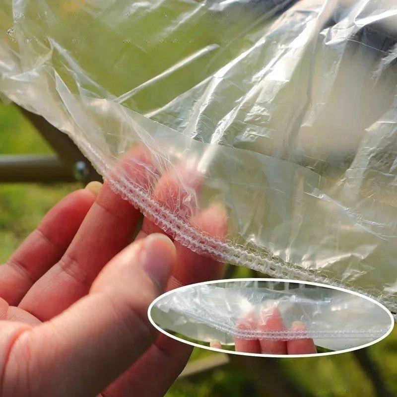 10pcs Disposable Table Covers Camping Table Cover gathered opening