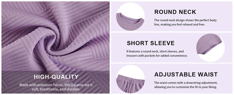 FISOEW Womens 2 Piece Outfits Sweatsuit Long/Short Sleeve Tops and Drawstring Waist Cropped Wide Leg Pants Loungewear Sets viral  knit Jean Shirt matching sets women Matching Tracksuits Womenswear Soft,Valentine's Day Gift Recommendations