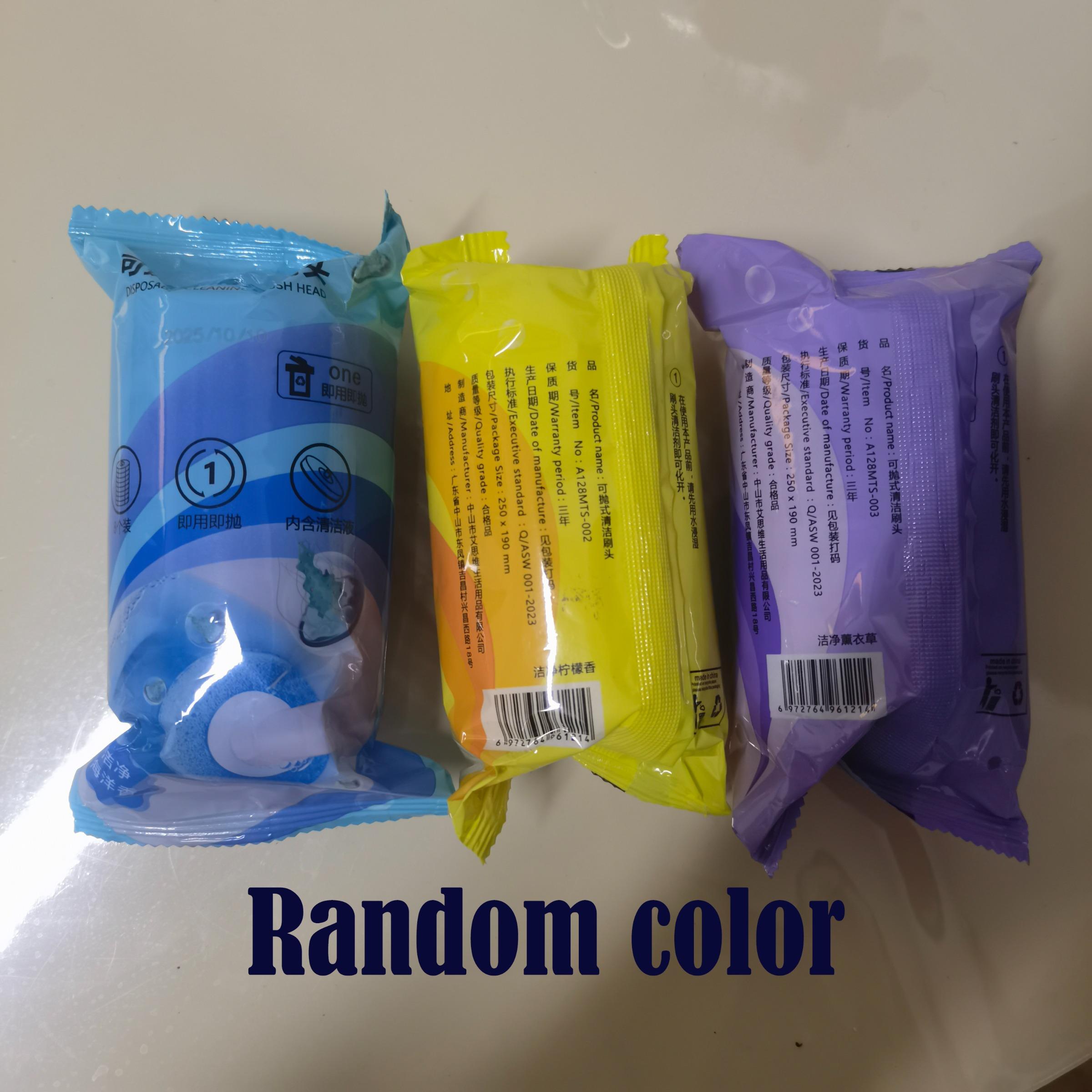 Disposable Scented Toilet Brush Set with 8 Replacement Heads, Bathroom Cleaning Tool, No-Dead-Corner Cleaner, Back-To-School Supplies