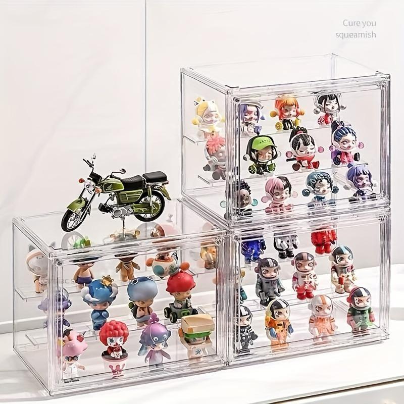 Action Figure Storage Box, Blind Box Doll Organizer, Acrylic Display Case, Transparent Toy Holder, Christmas Valentine New Year Decorations, Clear Storage Box, Acrylic Storage Boxes, Home Storage Supplies