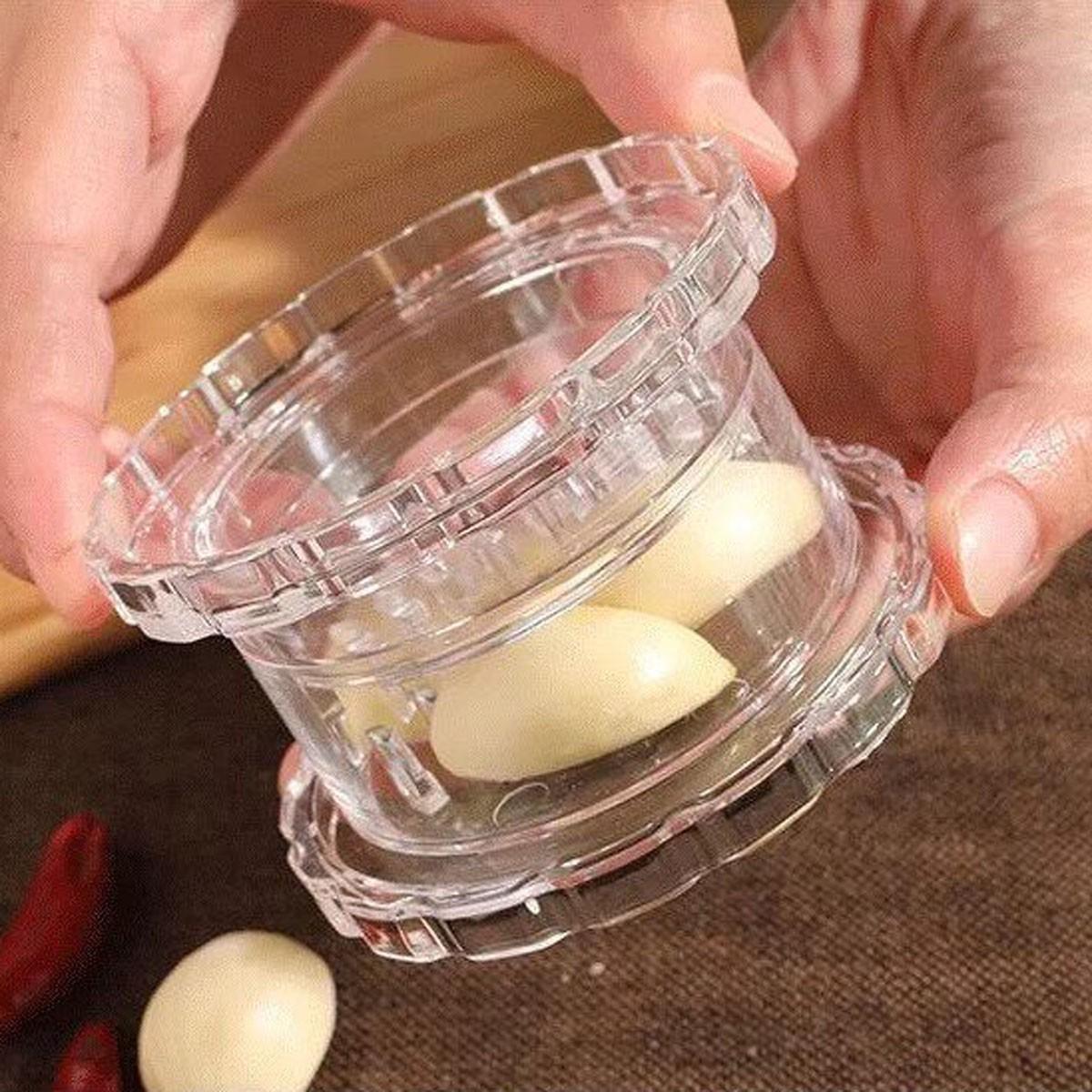 Manual Garlic Press Machine, Rolling Grinder, Chopper, Home Appliance, Kitchen Gadget, Easy-To-Use Manual Food Processor