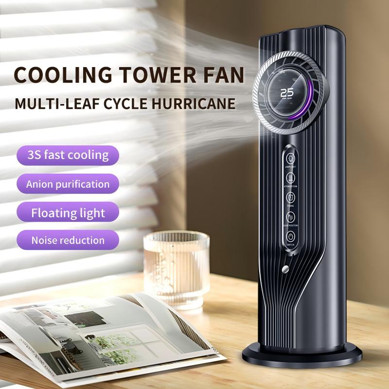Portable Air Cooler Desktop Fan, 3-In-1 Cooling Humidifier, 6 Speeds, 100L Capacity, USB Powered, Compact Design, Timer, Office & Bedroom Use