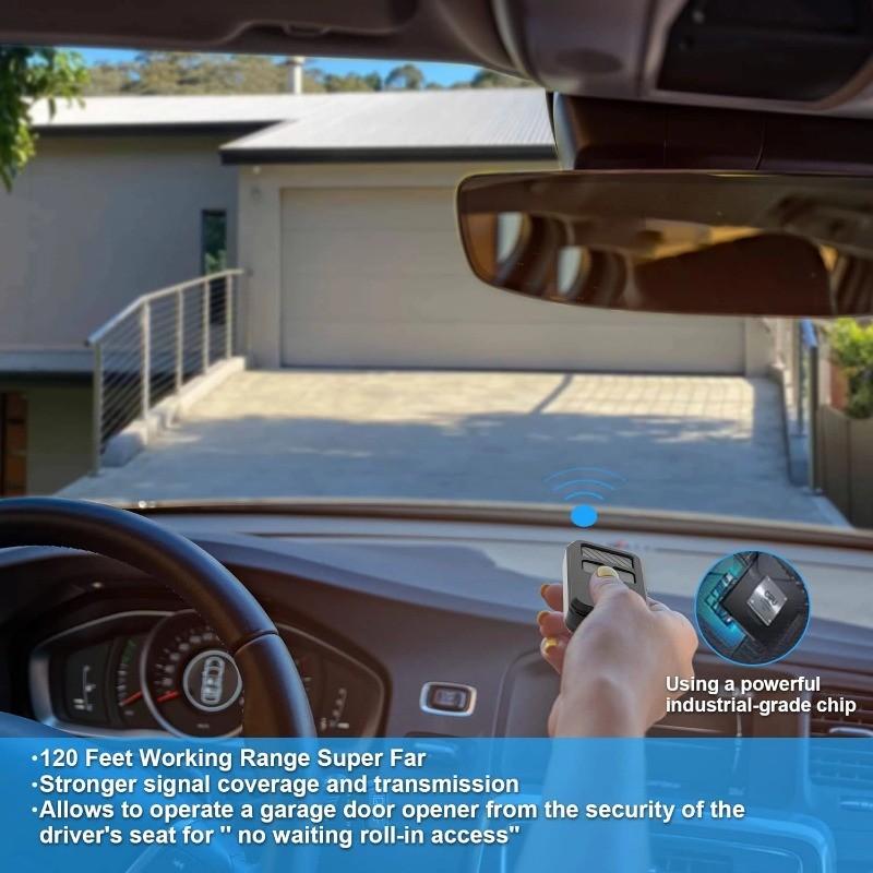 Liftmaster 890max Mini Garage Door Remote Control, 3 Button Rolling Code, Universal 315/390mhz, Garage Roller Shutter Opener Remote