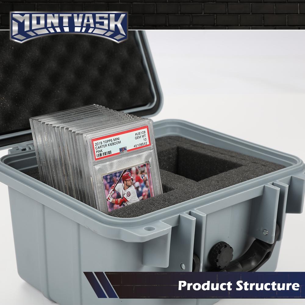 CROSSDESIGN Graded Card Storage Box Deep Travel Size Waterproof Case Slab Protector Graded Card Storage Box Compatible with BGS PSA SGC FGS Graded Sports Trading Cards Gray car organizer CROSSDESIGN Graded Card Storage Box Deep Travel Size Waterproof Case Slab Protector Graded Card Storage Box Compatible with BGS PSA SGC FGS Graded Sports Trading Cards Gray car organizer