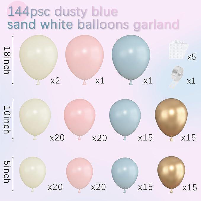Boho Nude Beige Balloon Arch Kit - Neutral Bohemian DIY Easy Setup Garland Set for Wedding, Bridal Shower Photo Backdrop, Elegant Party Supplies