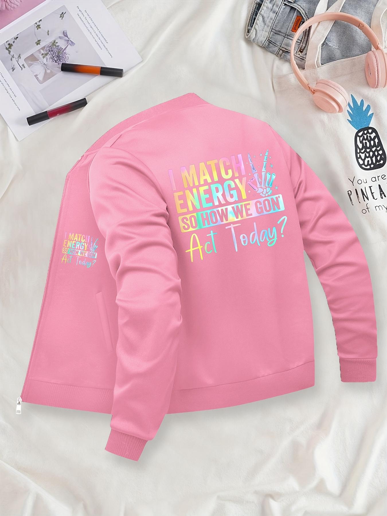 "I MATCH ENERGY" Unique Long Sleeve Fitted Graphic Printed Jacket & Coats - Trendy Casual Outerwear, Suitable for Casual Outdoor Sports, Fashionable & Durable for All Seasons, Ideal for Daily Activities, Gifting, Gatherings & Work.