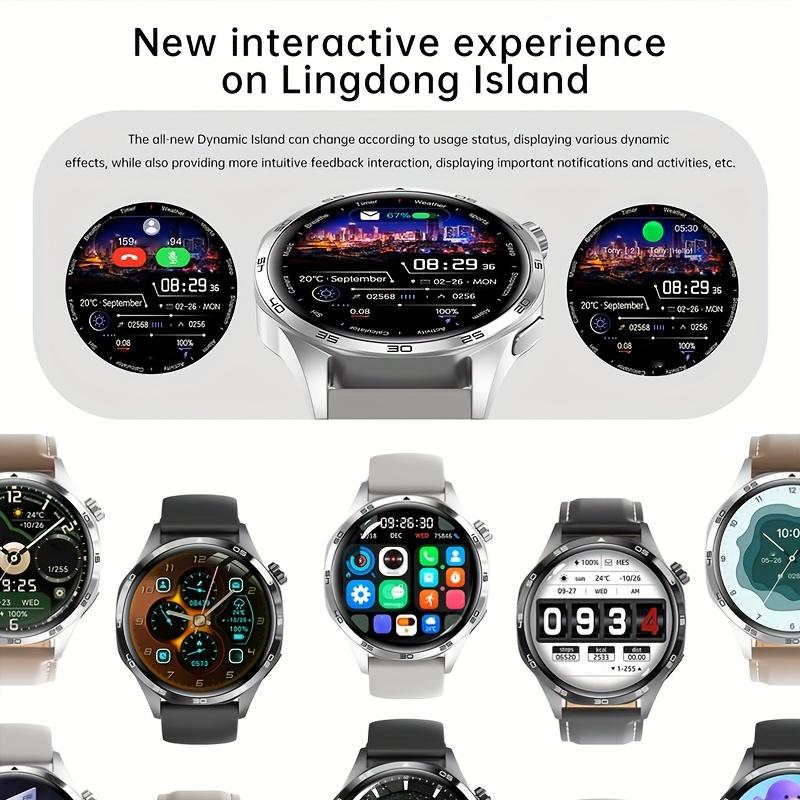 Watch6 Pro smart watch, 1.53-inch touch screen wireless calling, with over 100 sports modes and watch faces, AI voice assistant, compatible with Android and iPhone watches, fitness watch wearable device, Milanese stainless steel strap waterproof watch.