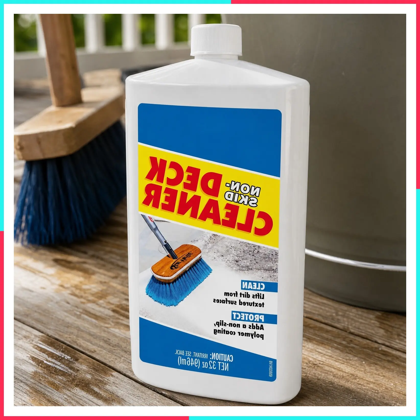 Non-Skid Deck Cleaner & Protectant - Lifts Dirt & Stains From Fiberglass, Painted Surfaces & More, 32oz