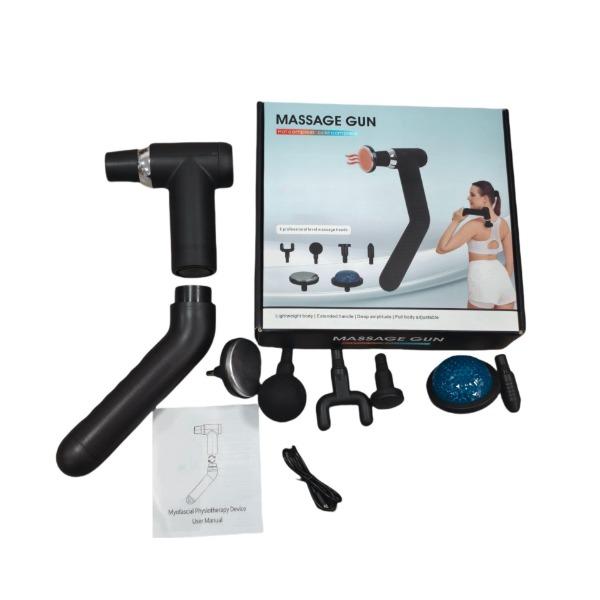 Massage Gun with Hot & Cold Therapy | 6-Head Deep Tissue Handheld Massager | Muscle Massager for Men & Women Equipped with a Silent Brushless Motor | 6 Adjustable Modes ,Black