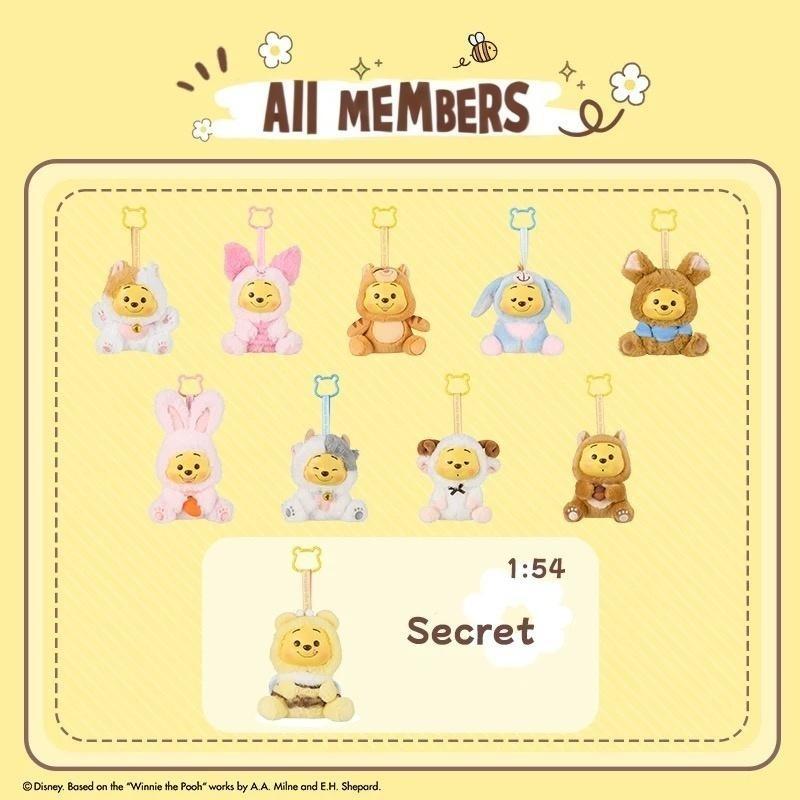 [For Live]Disney Winnie the Pooh Naughty Party Blind Box Plush Charms – Unbox Adorable Collectibles! Perfect Hangers for Backpacks, Keys & Room Decor, Cute Surprise for Fans Holiday gift,Holiday & Black Friday