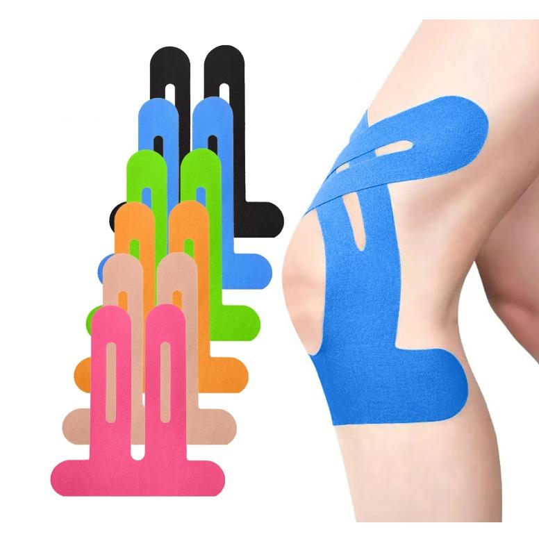 OLLAS Kinesiology Tape for Knees, 10 Pcs - Knee Support & Stability, Knee Pain Relief Athletic Tape - Waterproof & Elastic, Breathable Hypoallergenic Latex-Free Tape, Black OLLAS Kinesiology Tape for Knees, 10 Pcs - Knee Support & Stability, Knee Pain Relief Athletic Tape - Waterproof & Elastic, Breathable Hypoallergenic Latex-Free Tape, Black