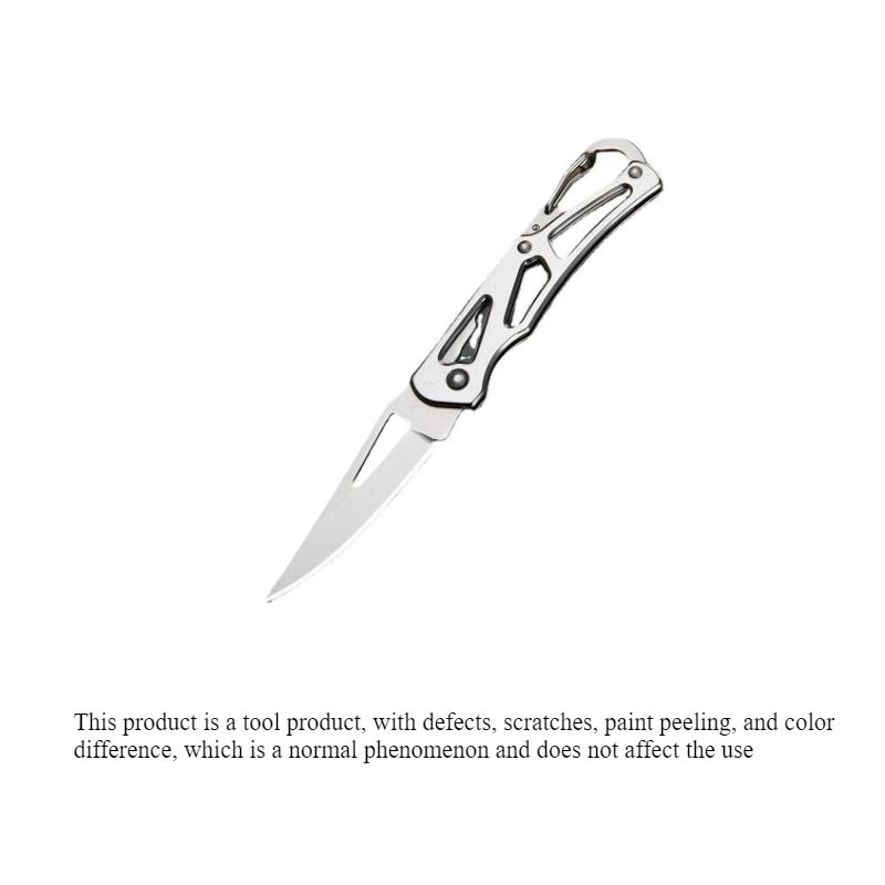 Mini Folding Knife Keychain, Portable Stainless Steel Multi-Function Tool, EDC Multi Tools, High Hardness Sharp Camping Survival Knife Gift for Men, Outdoor Multifunctional Tools