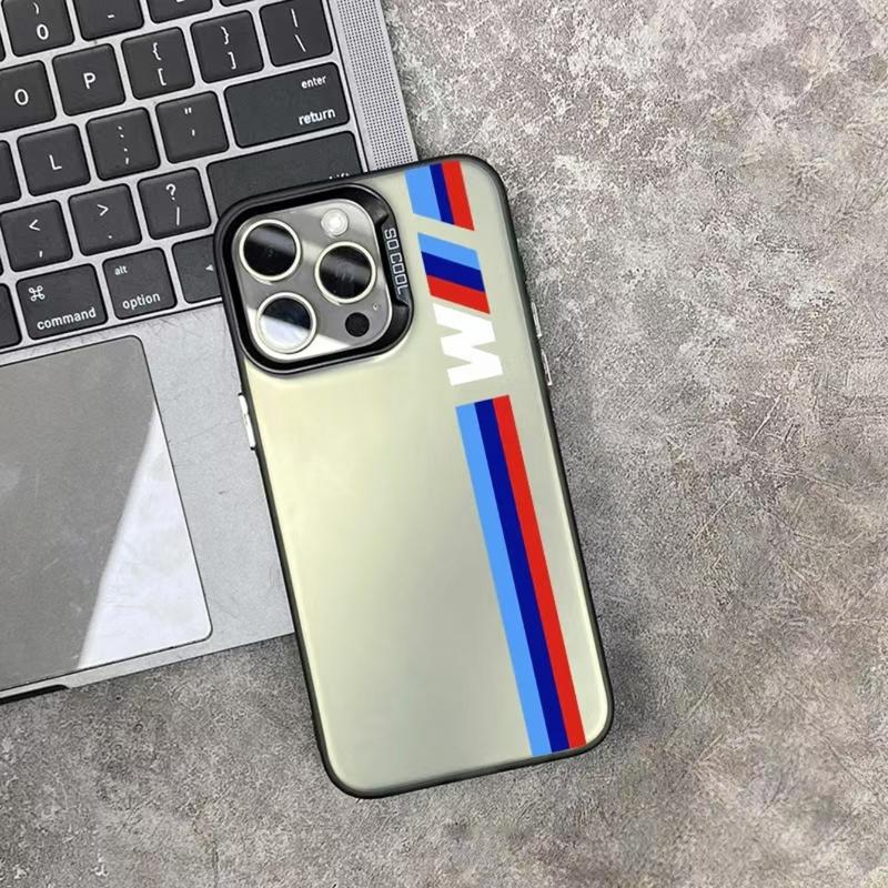 Bmw Racing Pattern Phone Case for iPhone 17 Air 16 15 14 13 12, Soft Tpu Back Cover, Anti-Drop Protection, Fashionable Durable Design