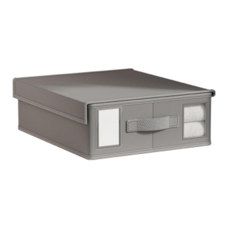 Foldable Large Capacity Bedding Storage Box with Viewing Window, Organize Sheets, Pillows, and Duvets Easily, Space-Saving Design for Neat Storage, Folding Storage Bin, Collapsible Storage Box, Bed Sheets Organizers