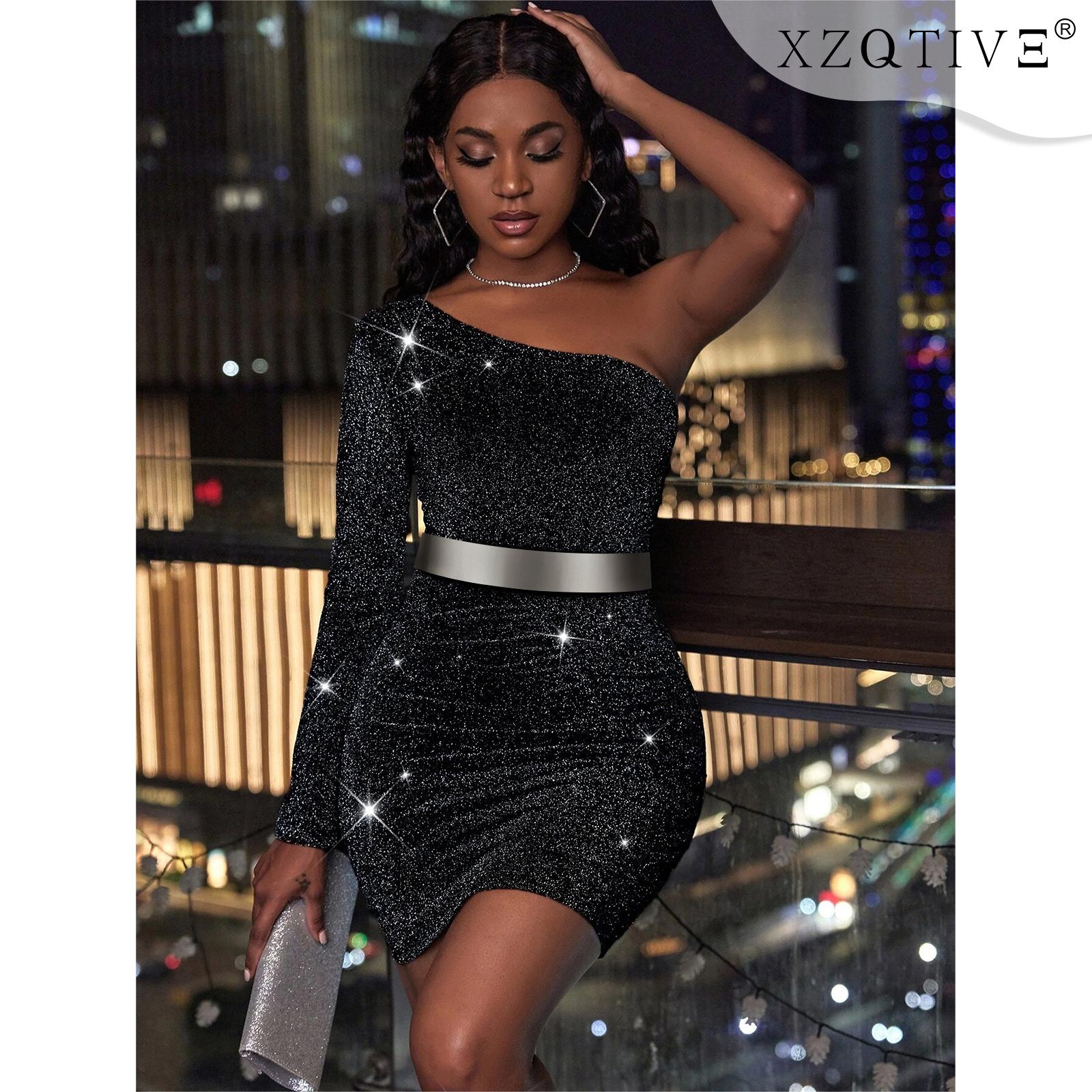 XZQTIVE Metal Waist Belt Women Shiny Polished Mirror Chain Belts Metallic Waistband Adjustable Body Link Dress Belts SpringStatements