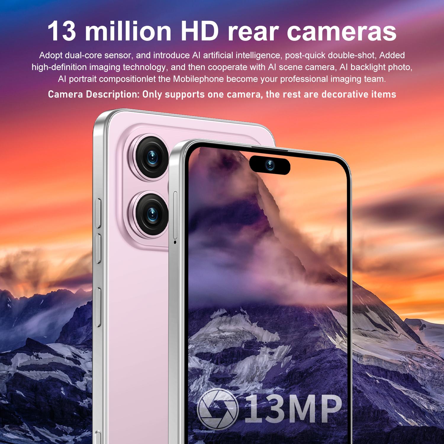 Astarry-17 Pro Max Android Phone, 64GB Storage, 4GB RAM, 6.93-Inch HD Display, 4100mah Battery, Dual Sim, 5+13mp Camera, Face ID, WiFi, TF Card Support, Large Screen Smartphone, Android Mobile Smartphone, Cell Phone