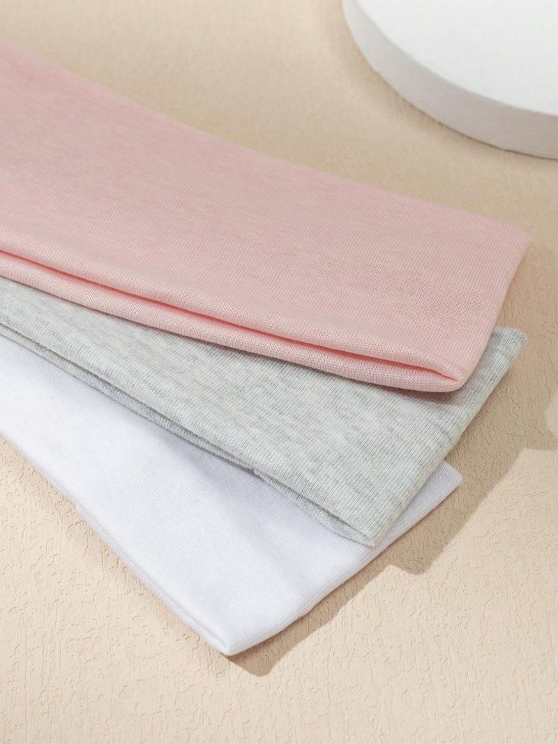 Solid Color Hair Band, High Stretch Hair Band for Women & Girls, Sweat Absorbing Hair Band for Face Washing, Sports Headband for Yoga, Fitness, Elastic Headband