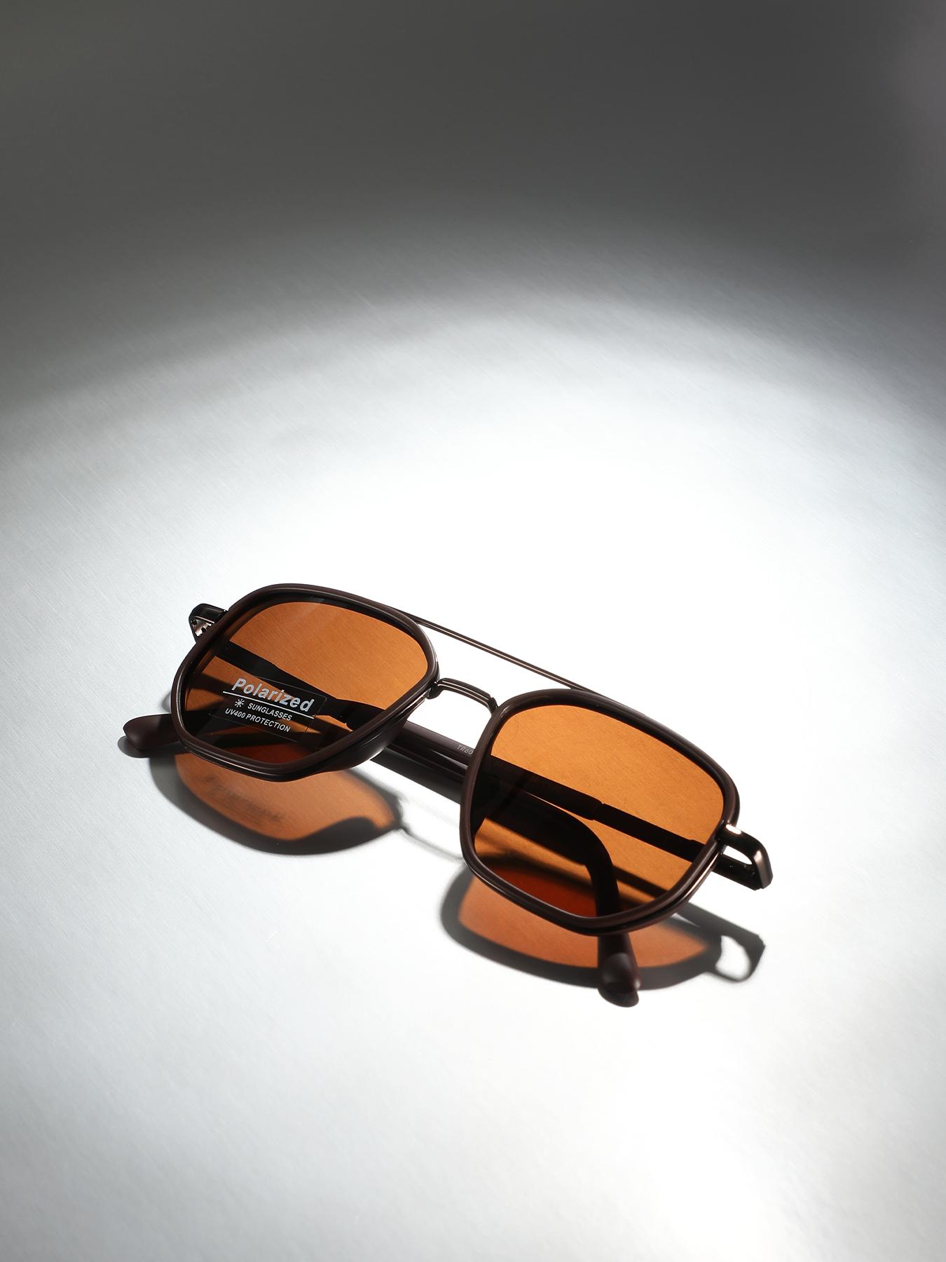 Unisex Vintage Polarized Sunglasses, High Quality Sunglasses, Trendy Casual Sunglasses for Travel Use, Fashion Accessories for Outdoor Activities